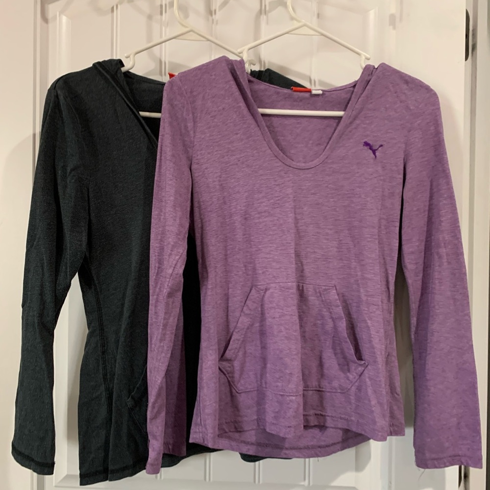 2 Puma long sleeve shirt Sz Small